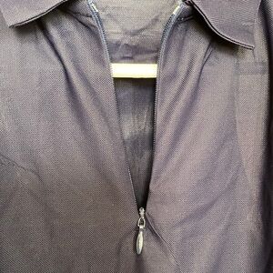 Navy Sleeveless Blouse